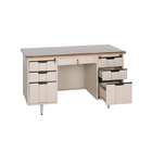 Metal Table 1400mm Wide Steel Executive Desk Electrostatic Fireproof