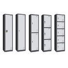 6 Door Metal Lockers Vertical Wardrobe Storage For School Gym