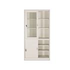 KD Structure Glass Door Filing Cabinet KD Structure 50KG Weight