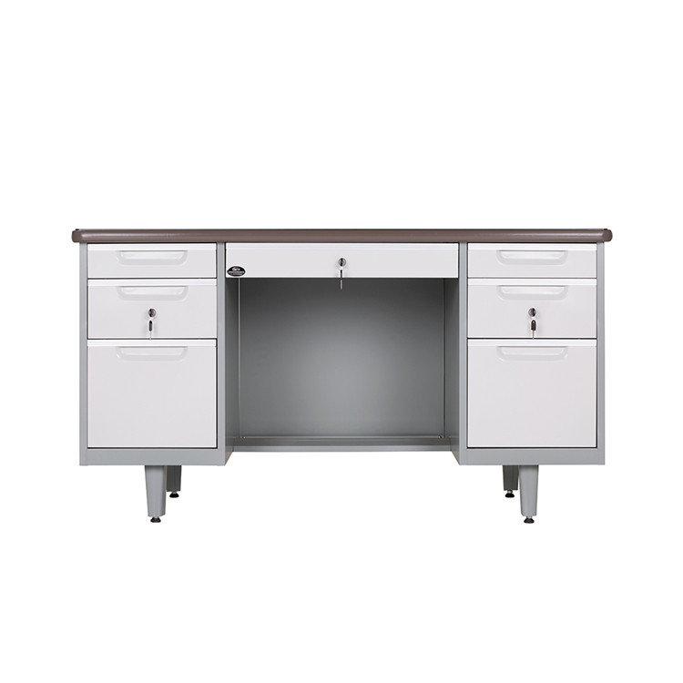 Simple Metal Modern Design 0.6mm-1.2mm Steel Executive Desk Metal Office Desk